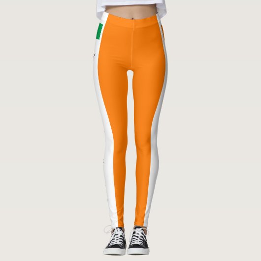 Reis- en sportfan Legg van mode Ierland en Ierland Leggings (Voorkant)