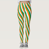 Reis- en sportfan van de Ierse mode van de vlag Leggings (Voorkant)