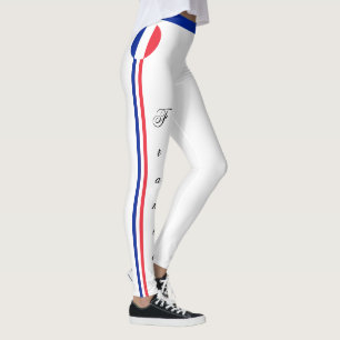 Reis- en sportsupporters voor de Franse mode Leggings