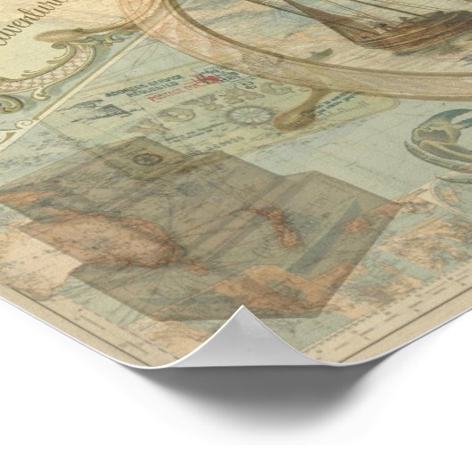 Reis, exploratie en avontuur poster (Hoek)