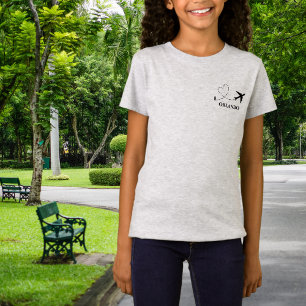 Reis Familie Vakantie Vliegtuig & Aangepaste Locat T-shirt