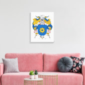 Reis Family Crest Canvas Afdruk (Insitu (Woonkamer))