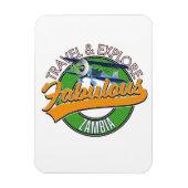Reis fantastisch Zambia in Magneet (Verticaal)