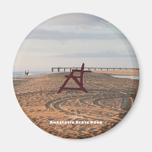 Reis | Florida - Anastasia Red Beach Magneet (Voorkant)