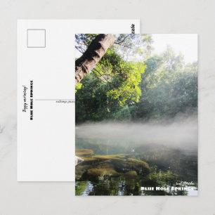 Reis   Florida - Blue Hole Springs Foggy Morning Briefkaart
