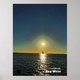 Reis | Florida - Key West Sailboat Sunset Poster