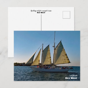 Reis   Florida - Key West Sunset Sailboat Cruise Briefkaart