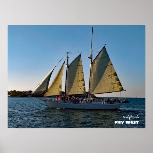 Reis | Florida - Key West Sunset Sailboat Cruise Poster (Voorkant)