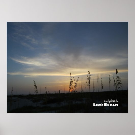 Reis | Florida - Lido Beach Sunset Poster (Voorkant)