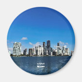 Reis | Florida - Miami Skyline Magneet (Voorkant)