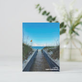 Reis | Florida - Waarschuwing vlag, Cape San Blas Briefkaart (Staand voorkant)