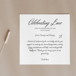 Reis Fonds Verzoek QR Code Huwelijksreis Fonds Informatiekaartje