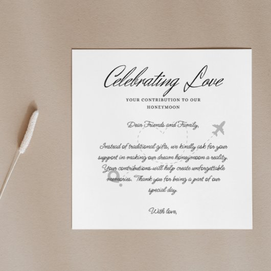 Reis Fonds Verzoek QR Code Huwelijksreis Fonds Informatiekaartje