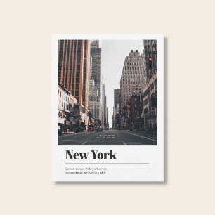Reis Foto Stad Land Naam Elegant Wit Briefkaart