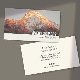 Reis fotograaf Voeg een foto fotografie toe Visitekaartje