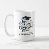 Reis gaat verder koffiemok (Links)