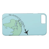 Reis Gedekte Gift met het Citaat van het Avontuur Case-Mate iPhone Case (Achterkant (Horizontaal))