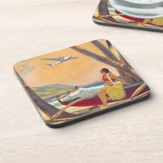  reis Hawaii Bier Onderzetter (Linkerzijde)