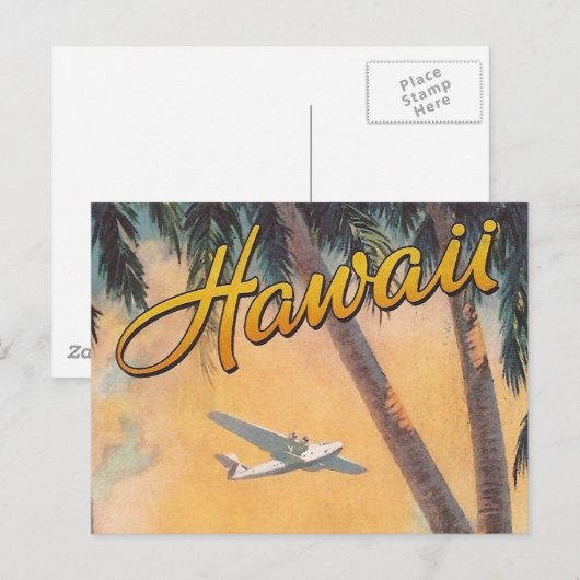  reis Hawaii Briefkaart (Voorkant / Achterkant)
