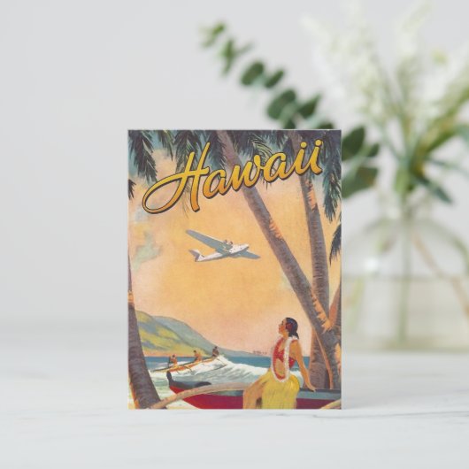  reis Hawaii Briefkaart (Staand voorkant)