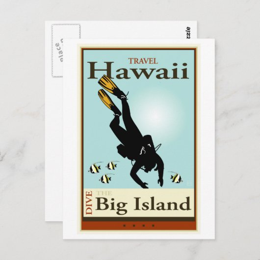 Reis Hawaii Briefkaart (Voorkant / Achterkant)