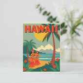  reis Hawaii Briefkaart (Staand voorkant)