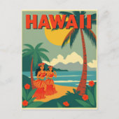  reis Hawaii Briefkaart (Voorkant)