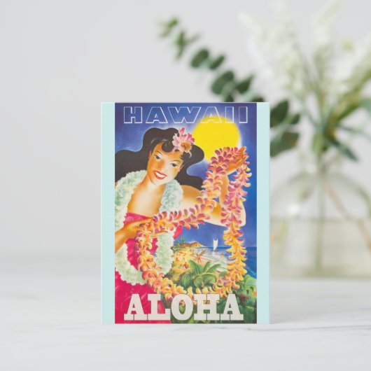 reis Hawaii Briefkaart (Staand voorkant)