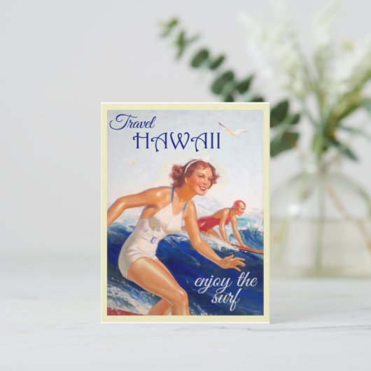  reis Hawaii Briefkaart (Staand voorkant)