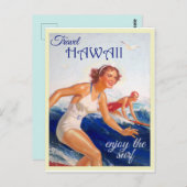  reis Hawaii Briefkaart (Voorkant / Achterkant)