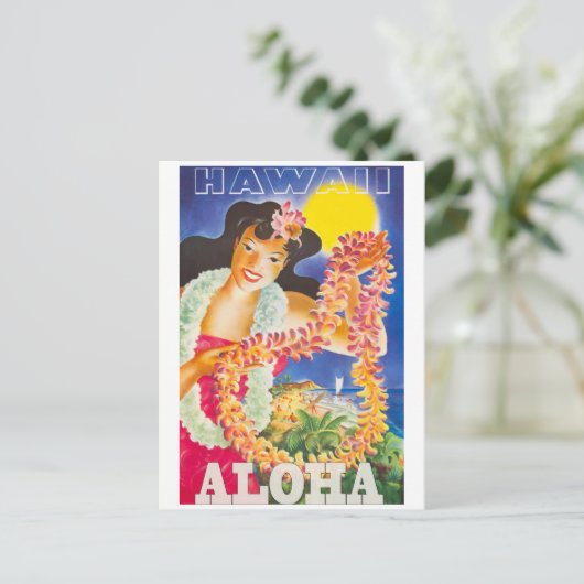 reis Hawaii Briefkaart (Staand voorkant)