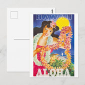  reis Hawaii Briefkaart (Voorkant / Achterkant)