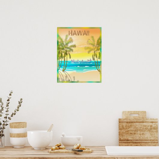  reis Hawaii Poster (Keuken)
