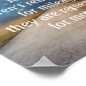 Reis Herinneringen Quote Poster (Hoek)