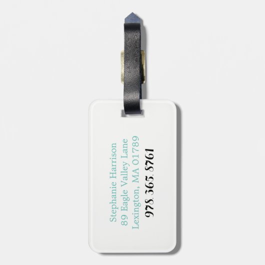 Reis het Bagagelabel van de Waterverf van de Werel (Achterkant verticaal)