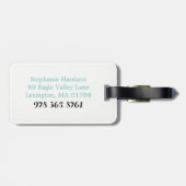 Reis het Bagagelabel van de Waterverf van de Werel (Achterkant horizontaal)