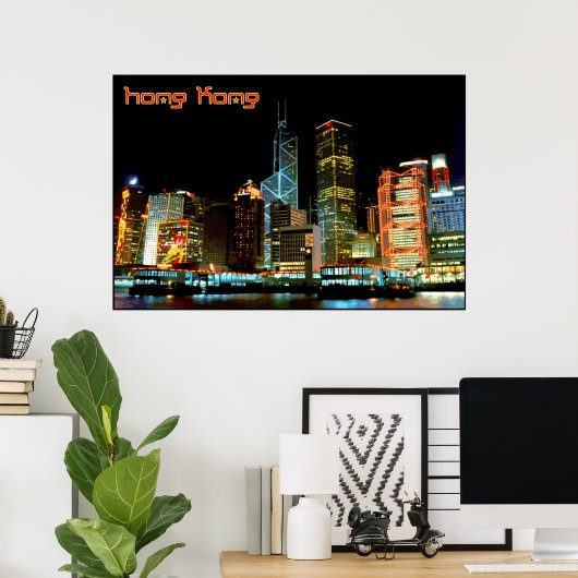 Reis Hong Kong Poster (Thuiskantoor)