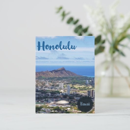 Reis Honolulu Hawaii Briefkaart (Staand voorkant)