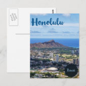 Reis Honolulu Hawaii Briefkaart (Voorkant / Achterkant)