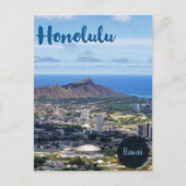 Reis Honolulu Hawaii Briefkaart (Voorkant)