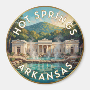 Reis Hot Springs Arkansas Badhuis Rij Magneet