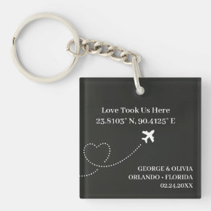 Reis Huwelijks Cadeau Sleutelhanger Liefde Bracht 