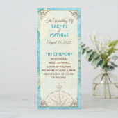 Reis Huwelijksprogramma Kaart (Staand voorkant)