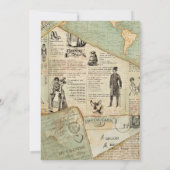  Reis Huwelijksuitnodiging Kaart (Achterkant)