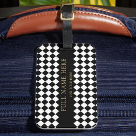 Reis-ID-label met naam en professionele titel Bagagelabel