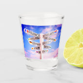 Reis iemand? shot glas (Voorkant)