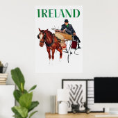 Reis Ierland vintage poster (Thuiskantoor)