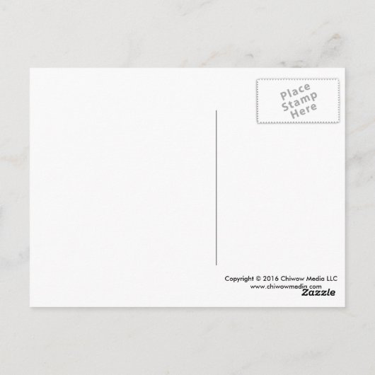 Reis - "Ik ben onderweg" Briefkaart (Achterkant)