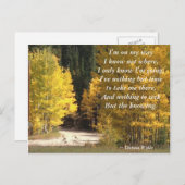 Reis - "Ik ben onderweg" briefkaart (Voorkant / Achterkant)