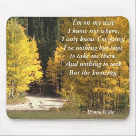 Reis - "Ik ben onderweg" Muismat